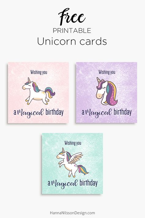 Magical unicorn birthday cards | free printable | download | greeting cards | Unicorn Cards, Unicorn Birthday Card, Organization Binder, Free Printable Birthday Cards, Unicorn Birthday Cards, Birthday Greetings Funny, Cool Birthday Cards, Unicorn Card, Rainbow Card