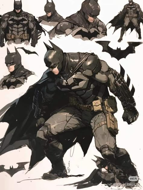 Batman Suit Art, Bruce Wayne Style Outfits, Marvel Characters Art Character Design, Batman Ssktjl, Batman Design Ideas, Batman The Animated Series Art Style, Mercenary Character Design Male, Batman Character Design, Batman Poses