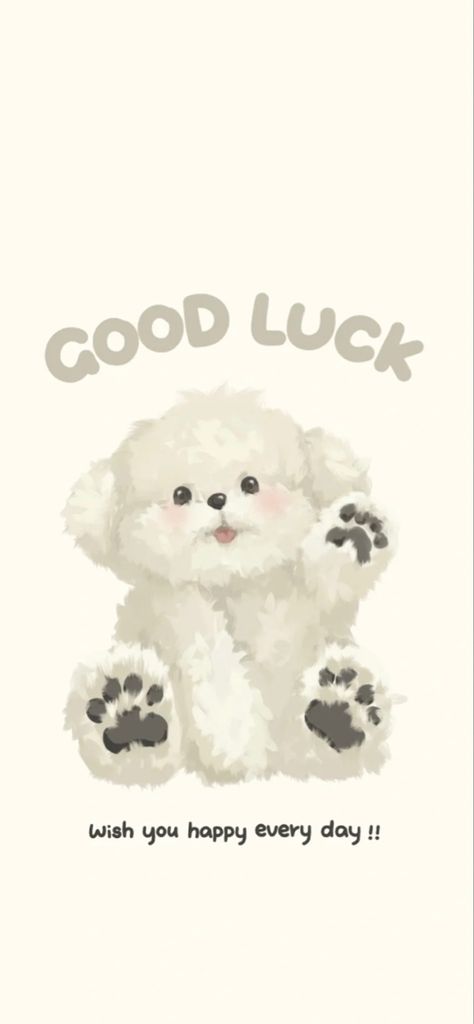 Paw Wallpaper, Good Luck Wishes, Cute Backgrounds For Iphone, Cute Home Screen Wallpaper, Cute Dog Wallpaper, Cute Home Screens, Iphone Lockscreen Wallpaper, 강아지 그림, Style Reference