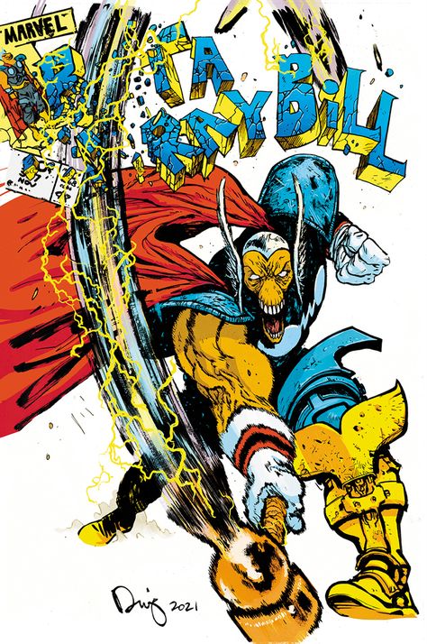 Beta Ray Bill Wallpaper, Beta Ray Bill Art, Daniel Warren Johnson Art, Daniel Warren Johnson, Captain America Comic Art, Beta Ray Bill, Bill Board, Spider Man Marvel, Thor Comic