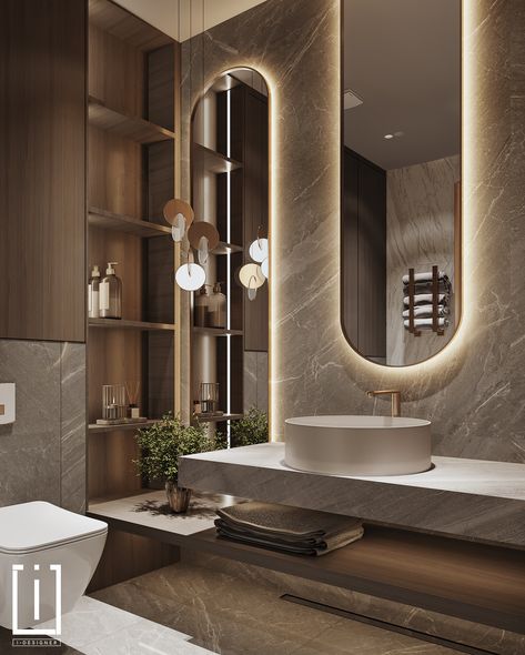 Step into sophistication with this exceptional bathroom design by Idesigneruz. Showcasing exquisite materials and meticulous craftsmanship, it embodies refined elegance and timeless beauty ✨😍 Explore more at 😊👉 @insplosion #MaisonValentina #LuxuryBathroom #BathroomUpgrade #HandcraftedDesigns #LuxuryDesign #covetgroup #luxuryfurniture #luxuryinteriors #homedesign #handmade #bathroomdecor #bathroomdesign #BathroomGoals #DesignInspiration #luxurylifesytle #ModernDesign #SelfCare #aesthetic #m... Modern Washroom Design, Interior Design Portfolio Layout, Selfcare Aesthetic, Lake House Bathroom, Luxury Bathroom Vanity, Luxury Bathroom Master Baths, Modern Luxury Bathroom, Modern Pendant Lights, Sophisticated Bathroom