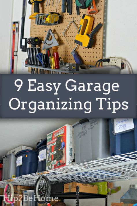 Clean and Organize Your Messy Garage with These 9 Easy Tips Organize Garage Tools, Simple Garage Organization, Closet Storage Diy, Organizing Garage Ideas, Organizing A Garage, Organize A Garage, Closet Organization Master, Kids Closet Storage, Organizing Garage