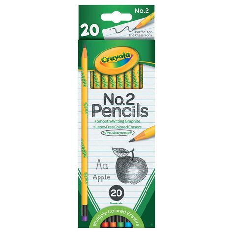 Crayola Logo, Crayola Pencils, Back To School List, School Shopping List, No 2 Pencil, School List, Classroom Supplies, Pencil Writing, Taking Notes