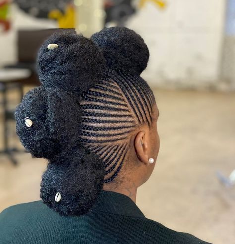 Trending Braids Hairstyles, Trendy Braids Hairstyles, Mohawk Hairstyles For Black Women, Afro Mohawk, Trending Braids, Cornrow Mohawk, Trendy Braids, Natural Braided Hairstyles, Kids Curly Hairstyles