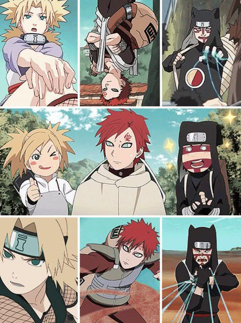 Sand Siblings Naruto, Naruto Sand Siblings, The Sand Siblings, Sand Siblings, Temari Nara, Deidara Akatsuki, Shikamaru And Temari, Naruto Gaara, Anime Toon