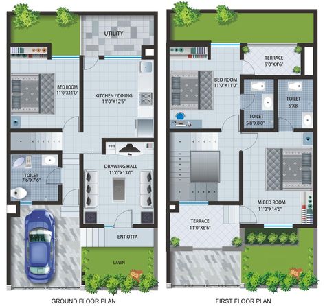 Row Housing Plan, Row Houses Plans, Row House Design Floor Plans, Rowhouse Floor Plan, Row House Floor Plan, Row House Plan, House Layout Design, Hq Wallpaper, Row House Design