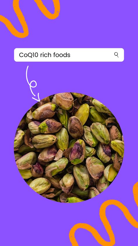 CoQ10 is a fat-soluble natural antioxidant that plays a fundamental role in cellular energy metabolism. Studies have shown that Coenzyme Q10 has numerous health benefits associated with cardiovascular health and eradicating oxidative stress, reducing your risk of developing chronic disease. Your body can synthesize some coq10 on its own but including coq10 rich foods in your diet and supplementation can positively impact overall health and wellness. Coq10 Foods, Coq10 Benefits For Women, Coq10 Benefits, Coenzyme Q10, Nutrient Dense Food, Chronic Disease, Cardiovascular Health, Healthy Eating Habits, Nutrient Dense