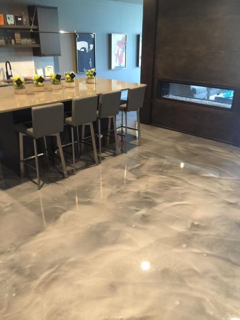 Interior Design with Concrete Modern House Concrete Floor, Remodeling Floors, Epoxy Floor Basement, Concrete Interior Design, Epoxy Floor Designs, Stained Floors, Stain Concrete, Concrete Creations, Garage Boden