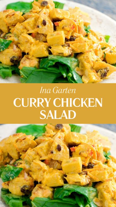 Ina Garten Curry Chicken Salad Curried Chicken Salad, Curry Chicken Salad, Barefoot Contessa Recipes, Chicken Curry Salad, Roasted Cashews, Chicken Entrees, Meat Chickens, Curry Powder, Curry Chicken