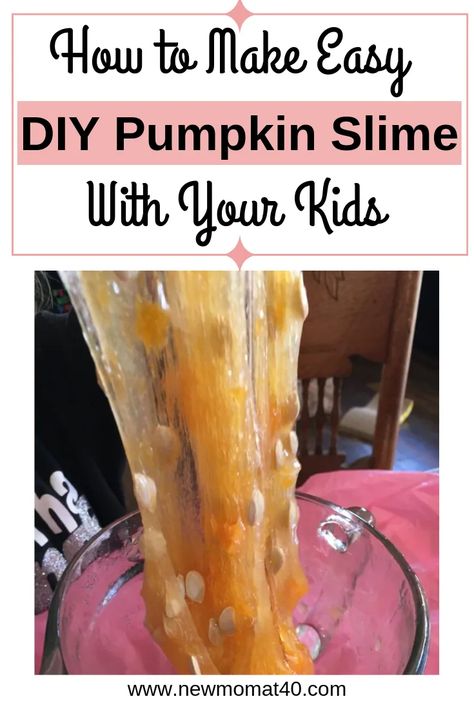 Pumpkin Slime, Frugal Homemaking, Pumpkin Guts, How To Make Glitter, Easy Slime Recipe, Fun Fall Crafts, Holiday Halloween, Homemade Recipe, Slime Recipe