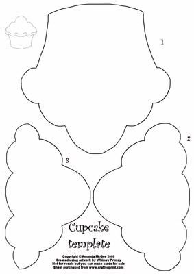 Cupcake Template Free Printable, Cupcake Template, Atc Cards, Shaped Cards, Stencil Template, Applique Patterns, The Press, Felt Ornaments, Kids Cards