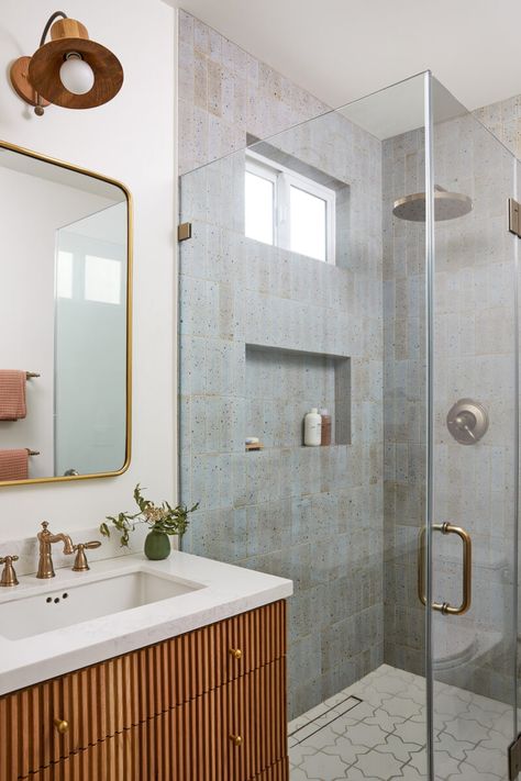 Bath And Shower Combo, Edwardian House Renovation, 100 Year Old House, Tiny Half Bath, Tiny Pantry, Victorian Living Room, Dining Room Wallpaper, Edwardian House, Black And White Tiles