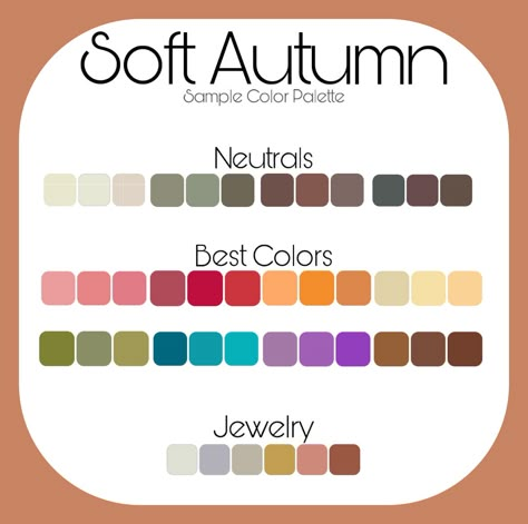 Soft Autumn Jewellery, Soft Autumn Orange, Soft Autumn Red Lipstick, Soft Autumn Red, Autumn Mute, Deep Autumn Palette, Autumn Color Palette Fashion, Muted Autumn, Soft Autumn Palette