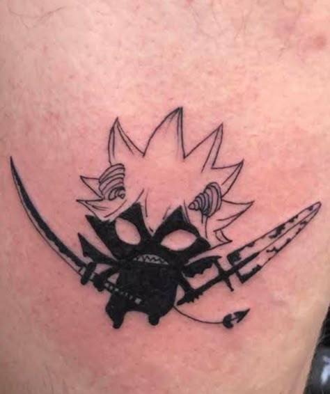 Yuno X Mimosa, Black Clover Tattoo, Anime Tats, Dark Reality, Collage Tattoo, Bleach Tattoo, Clover Wallpaper, Small Dragon Tattoos, Sketch Style Tattoos