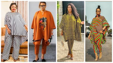 Here are 6 Fascinating Ways to Look Amazing in Female Dashiki/Poncho Dresses Female Dashiki, Nigerian Chiffon Gown Styles, Lace Short Gown Styles, Ankara Blouse Styles, Chiffon Gown Styles, Dope Fashion Outfits, Ankara Blouse, Kitenge Designs, Stylish Naija