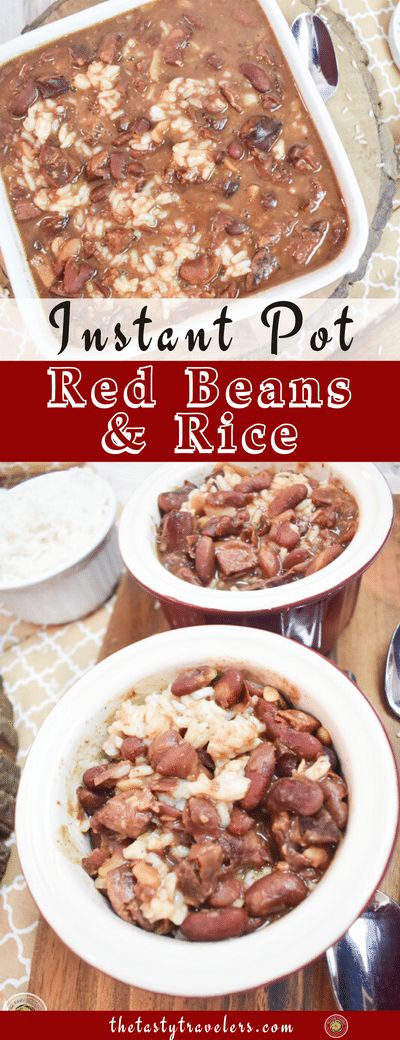 Rice In The Instant Pot, Red Beans And Rice Recipe, Red Beans N Rice Recipe, Homemade Bone Broth, Pot Recipes Healthy, Red Beans And Rice, Pot Recipes Easy, Beans And Rice, Food Mood