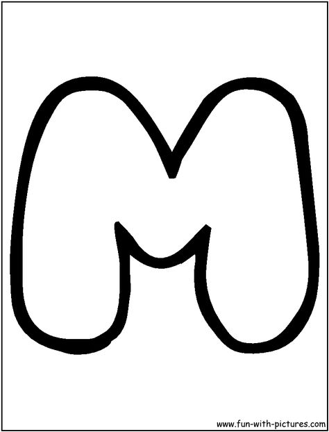 Bubbles M Coloring Page M Bubble Letter, Letter M Printable, M Coloring Pages, Unicorn Pictures To Color, Letter Coloring Pages, Creative Bubble, Bubble Letter, Alphabet Stencils, Coloring Page Ideas