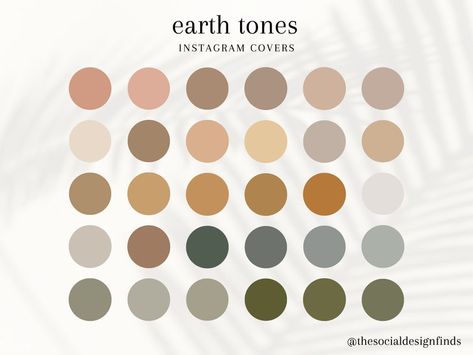 30 Earth Tones Instagram Highlight Covers Earthy Neutral | Etsy Earth Tone Color Combinations Outfit, Neutral Tones Bedroom Minimalist, Earthy Tones Bedroom Cozy, Earthy And Organic Wedding Style, Wedding Theme Earth Tone, Earthy Nails Earth Tones, Earthy Tones Apartment, Earthy Tones Office, Earthy Tone Kitchen Ideas