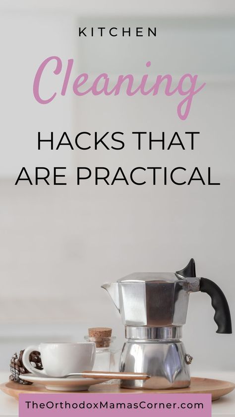 Coffee sits on the counter of a clean kitchen that a homemaker keeps clean effortlessly following these hacks. Kitchen Clean, Kitchen Cleaning Hacks, Traditional Living, Kitchen Cleaning, Organization Tips, Clean Kitchen, Organization Hacks, Kitchen Organization, Cleaning Hacks