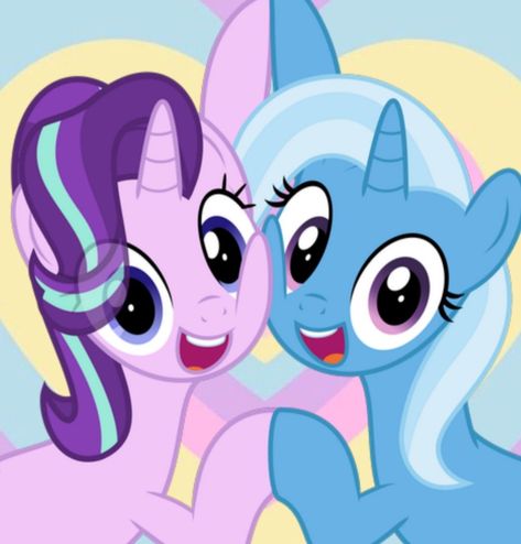 Trixie And Starlight Matching Icons, Trixie Lulamoon Pfp, Trixie Lulamoon Icon, Trixie X Starlight, Starlight Glimmer Icon, Starlight And Trixie, Trixie And Starlight, Mlp Trixie, Mlp Unicorn