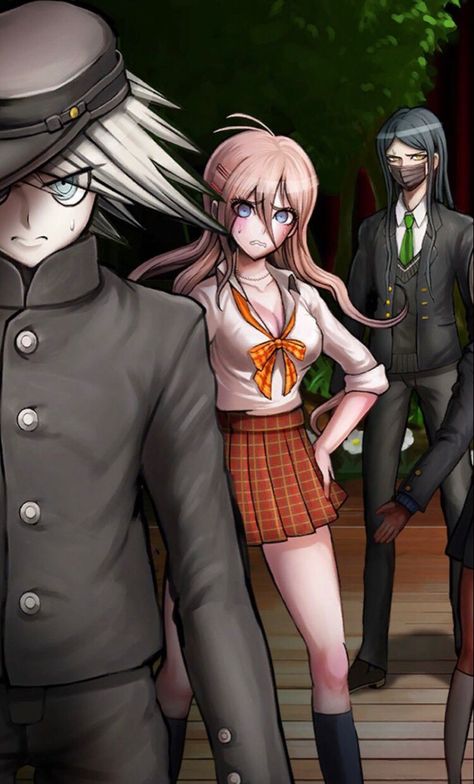 Kiibo Official Art, Korekiyo Official Art, Miu Iruma Official Art, Miu Iruma, Danganronpa Game, Super Danganronpa, Danganronpa Memes, Trigger Happy Havoc, Danganronpa 3