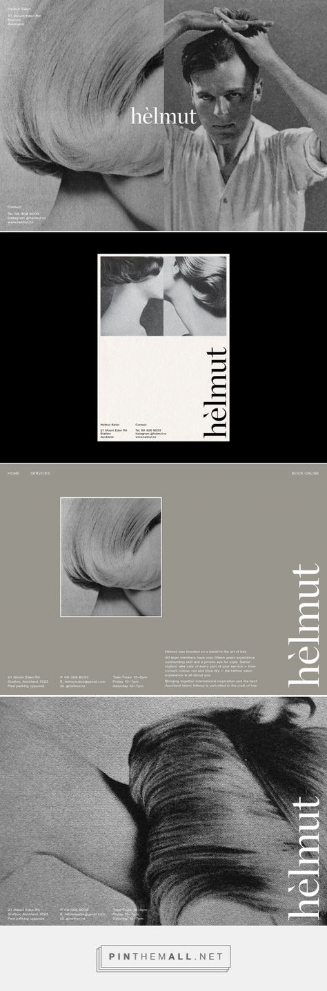 Hair Salon Brand Identity, Hair Salon Branding Design, Beauty Salon Brand Identity, Beauty Salon Graphic Design, Salon Graphic Design, Hairdresser Branding, Hair Graphic Design, Mid Century Graphic Design, White Hair Salon