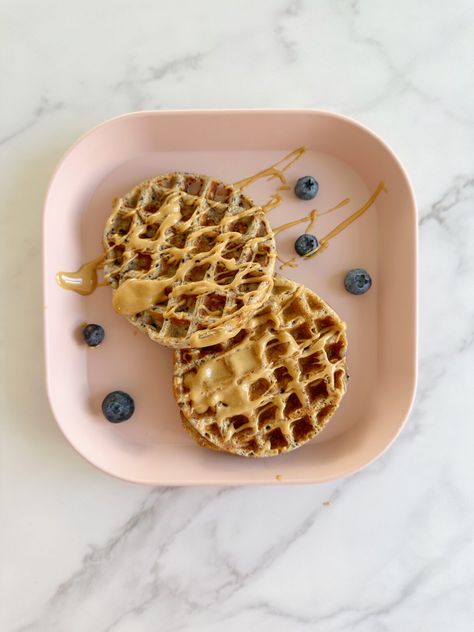 4 Ingredient Blueberry Waffles - Real Little Meals Baking With Toddlers, Best Pickles, Blueberry Waffles, Waffle Ingredients, Veg Snacks, Toddler Breakfast, Baby & Toddler Food, Healthy Toddler Meals, Quick And Easy Recipes