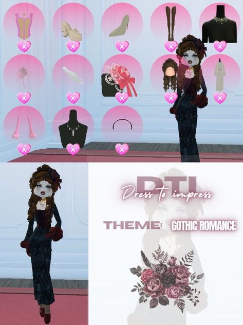 Dress To Impress Roblox Game Outfits Gothic Romance, Dress To Impress Roblox Game Outfit Ideas Theme Gothic Romance, Dress To Impress Roblox Gothic Romance, Dress To Impress Outfits Roblox Game Theme Gothic Romance, Dti Outfit Idea Gothic Romance, Di Gothic Romance, Gothic Romance Dti Outfits, Gothic Dti Outfit No Vip, Gothic Dress To Impress No Vip