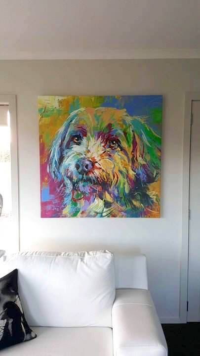 Abstract Dog Painting, Dog Portraits Painting, Dog Portraits Art, New Retro Wave, 강아지 그림, Canine Art, Hur Man Målar, Watercolor Dog, Arte Animal