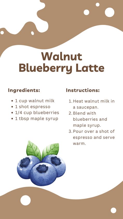 Delight your family with the wholesome goodness of this Walnut Blueberry Latte Recipe, perfect for cozy mornings at home. Embrace the joys of motherhood and homemaking with every nourishing sip! #affiliate Healthy Lattes At Home, Blueberry Latte, Blueberry Oat, Cozy Mornings, Latte Recipe, Oat Milk, Diy Homemade, Holiday Deals, Fun Drinks