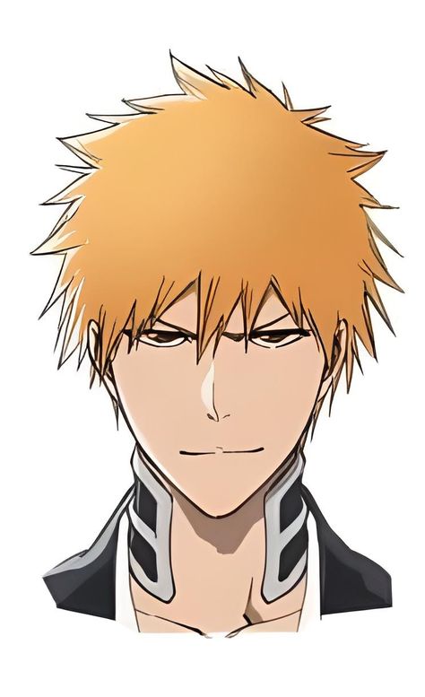 Bleach Art Reference, Ichigo Drawing Easy, Ichigo Kurosaki Drawing, Ichigo Pfp Manga, Ichigo Drawing, Bleach Sketch, Ichigo Kurosaki Manga, Bleach Reference, Bleach Men