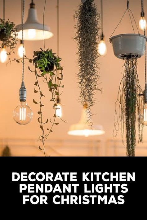 How to Decorate Kitchen Pendant Lights for Christmas Pendant Light Christmas Decorations, Pendant Lights Christmas Decor, Christmas Decor For Pendant Lights, Christmas Decor Pendant Lights, Decorating Pendant Lights For Christmas, Decorate Pendant Lights For Christmas, Pendant Light Christmas Decor, Christmas Pendant Light Decor, Kitchen Pendant Lights