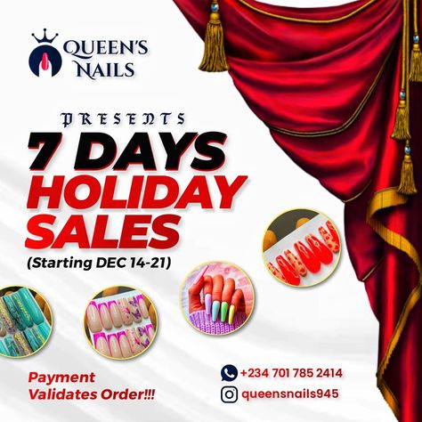 An appealing sales countdown flyer design for the end of the year festive period December Sales Flyer, December Sales Flyer Design, End Of The Year Sales Flyer Design, Countdown Flyer Design, Sales Flyer Design, Sales Flyer, Queen Nails, December Holidays, Sale Flyer