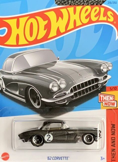 2023 | 216 | '62 Corvette | Then and Now (5/10) | HKJ42 62 Corvette, Toy Car Collection, Ideas Para Regalo, Hot Wheels Display, Hot Wheels Cars Toys, Hot Wheels Garage, Hot Wheels Toys, Cars Collection, Lego Cars