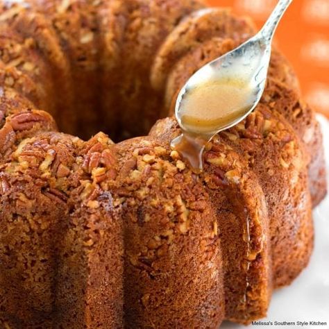 Buttered Rum Cake - melissassouthernstylekitchen.com Buttered Rum Cake, Rum Cake From Scratch, Rum Bundt Cake, Rum Cake Recipe Easy, Sweet Potato Pound Cake, Rum Cake Recipe, Butter Rum, Southern Cake, Buttered Rum