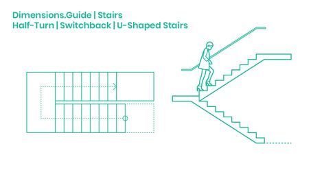 U Shape Stairs Design, Stair Moulding, Stairs Height, U Shaped Stairs, Stairs Sizes, L Shaped Stairs, Stair Dimensions, U Shaped Staircase, Staircase Drawing