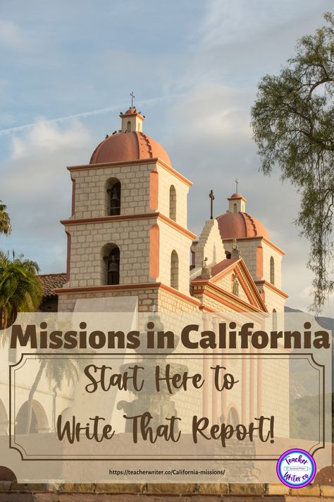 Are you getting ready to teach the California Missions and have your students write a research report? Start here with this blog post to discover how to teach writing that report with no stress! It includes a video to introduce your students to the 21 Spanish missions in California. California Missions Project Fourth Grade, How To Teach Writing, San Fernando Mission, California Missions Project, Upper Elementary Writing, Mission Report, History Teaching Resources, Teach Writing, Teaching Cursive