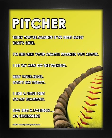 Softball Pitcher Quotes Fastpitch, Pitcher Catcher Bond Quotes, Softball Pitcher Quotes, Pitcher Quotes, Pitcher Softball, Sports Quotes Softball, Softball Party, Softball Pitcher, Bond Quotes