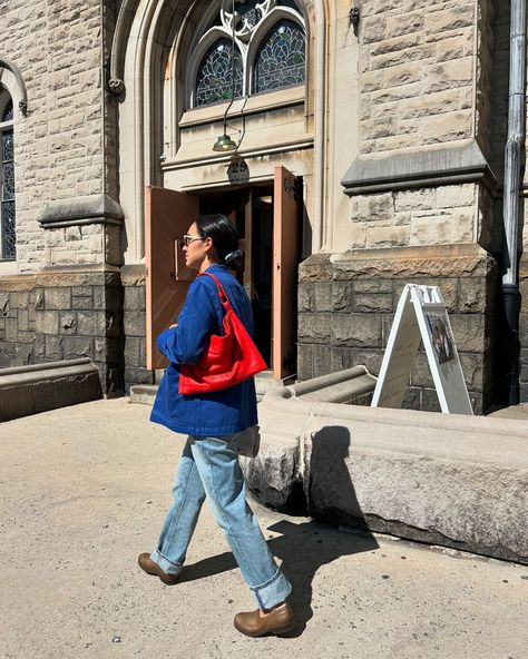 Mya Hansel | It’s just me & my little blue chore coat against the world @alexmillny 🌎 | Instagram Mya Hansel, Chore Coat Outfit, Coat Outfit, Chore Coat, Coat Outfits, Fall Winter Outfits, Just Me, Winter Outfits, Fall Winter