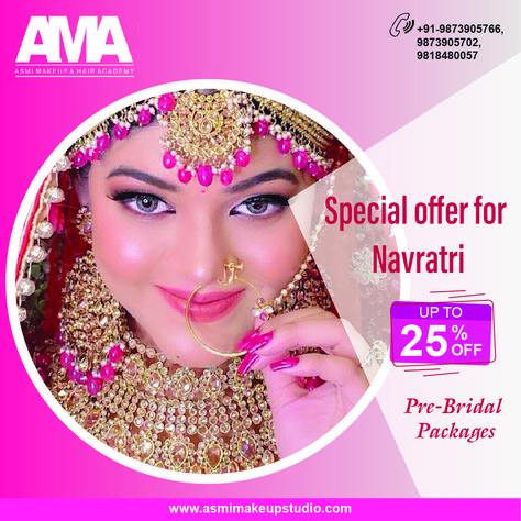 SPECIAL NAVRATRI OFFERS Gear up for this Navratri at Asmi makeup studio and academy with exclusive offers! Get up to 20 %discounts for bridal makeup! Book your appointment NOW! https://bit.ly/38hmtCQ #asmimakeupstudio #facebeauty #navratri #navratri2021 #navratrispecial #offers Garba Makeup Look, Garba Makeup, Makeup Book, Beauty Parlour, Navratri Special, Makeup Studio, Book Your Appointment, Creative Ads, Makeup Designs