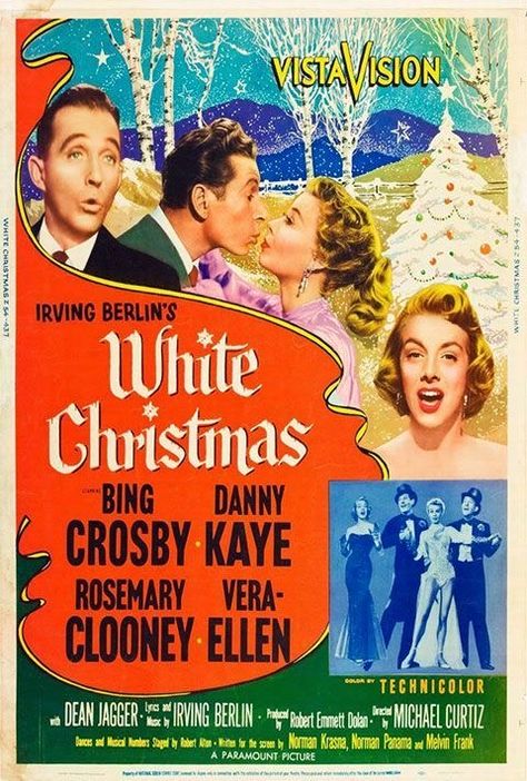 White Christmas 1954, Popular Christmas Movies, Berlin Christmas, White Christmas Movie, Christmas Movie Quotes, Old Movie Posters, Christmas Films, Old Movie, Classic Movie Posters