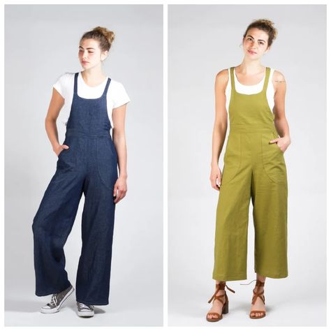 All Over the Overalls Trend: 8 Sewing Pattern Picks - Sew Daily Overalls Pattern Sewing, Diy Overalls, Overalls Sewing Pattern, Oliver Jumpsuit, Pattern Overalls, Dungarees Pattern, Dungaree Pattern, Stylish Sewing Patterns, Overall Pattern