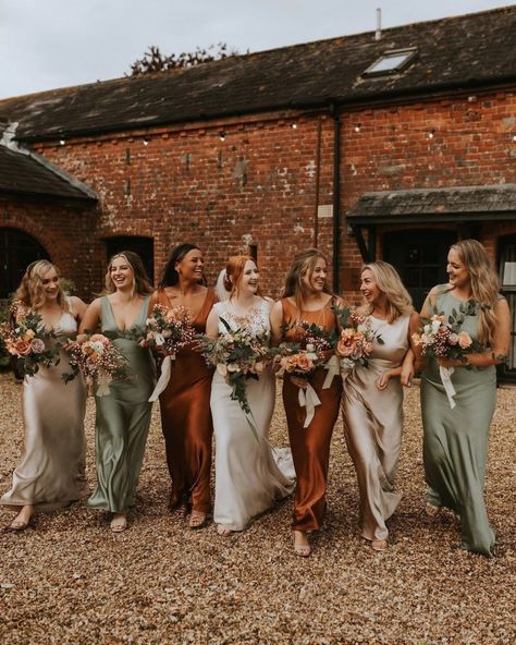 Bridesmaid Dresses Western, Moss Bridesmaid Dress, Rustic Bridesmaid Dresses, Rustic Bridesmaids, Rust Bridesmaid Dress, Fall Bridesmaids, Dresses Western, Bridesmaid Dress Collection, Bridesmaid Dresses Long