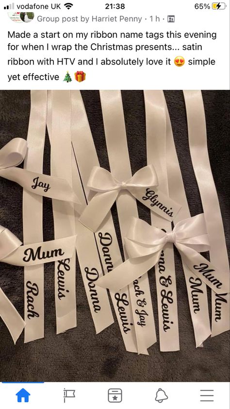 9 December, Vinyl Lettering, Christmas Presents, Satin Ribbon, Gift Wrapping, Cricut, Ribbon, Vinyl, Christmas