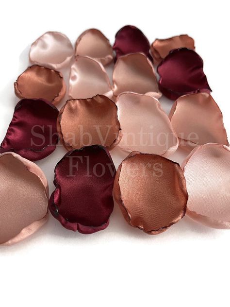 Wedding Aisle Decor, Marsala Maroon, Blush, Terracotta, Rose Gold Flower Petals, Flower Girl Petals, Fall Wedding Decor #ShabVintiqueFlowers #Etsy #WeddingAisleDecor https://t.co/w08EGJ5S2b Wedding Aisle Decor, Fall Wedding Decor, Flower Girl Petals, Wedding Color Trends, Gold Wedding Decorations, Wedding Aisle Decorations, Rose Gold Flower, Fall Wedding Decorations, Aisle Decor