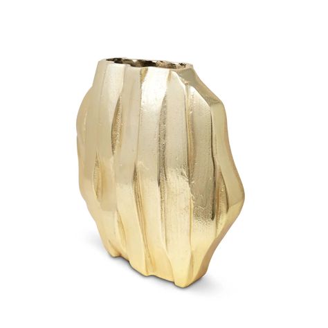 Wholesale Gold Dimensional Vase for your store | Faire Luxury Vase, Bedroom False Ceiling Design, Table Vases, Bright Gold, Decor Display, Room Dimensions, Beautiful Vase, Hexagon Shape, Ceramic Table