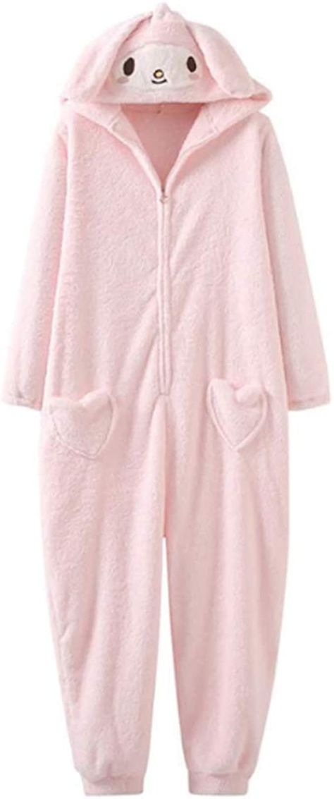 PRICES MAY VARY. 【girls' novelty one-piece pajamas-Main Material 】Girls one-piece homewear for 12+ years old is made of plush coral velvet fabric. Soft and warm-onesies for teens-onesie pajamas girls-christmas onesie 【onesie pajamas girls-Suitable for the audience】One-piece pajamas for girls-teenage girl up for home lounging-cute onesie-one size-big kids footed pajamas-onesie pajamas for girls-girls onesies-lankybox pajamas-Recommended for height up to 168 cm and weight up to 130 lbs. 【girls one Kuromi Costume, My Melody Cosplay, My Melody Outfit, Sanrio Clothes, Pajamas Cute, Pajama Costume, Cute Onesies, Hello Kitty Clothes, Onesie Pajamas