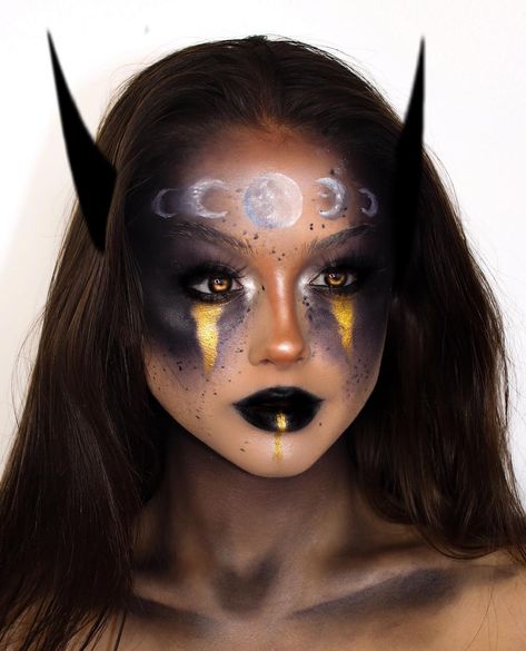 Owl Halloween Makeup, Zombie Glam Makeup, Cool Witch Makeup, Wolf Inspired Makeup, Werewolf Princess, Halloween Wolf Makeup, Wolf Makeup Women, Hunter Makeup, Rocket Project