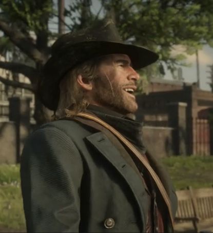 Arthur Morgan Long Hair, Funny Arthur Morgan Pictures, Arthur Morgan Smile, Arthur Morgan Smiling, Arthur Morgan Gif Pfp, Arthur Morgan Screenshots, Rdr Characters, Red Dead Redemption 3, John Marston