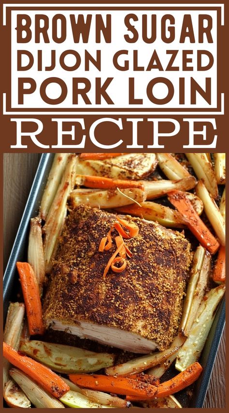 Brown Sugar Dijon Glazed Pork Loin Recipe For A Comforting Meal Easy Pork Loin Recipes Air Fryer, Pork Loin Glaze, Easy Pork Loin Recipes, Whipped Ricotta Recipe, Glazed Pork Loin, Blueberry Toast, Pork Loin Ribs, Cranberry Orange Shortbread Cookies, Pork Loin Recipe